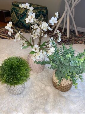 Bundle of 3 Decorative Faux Florals